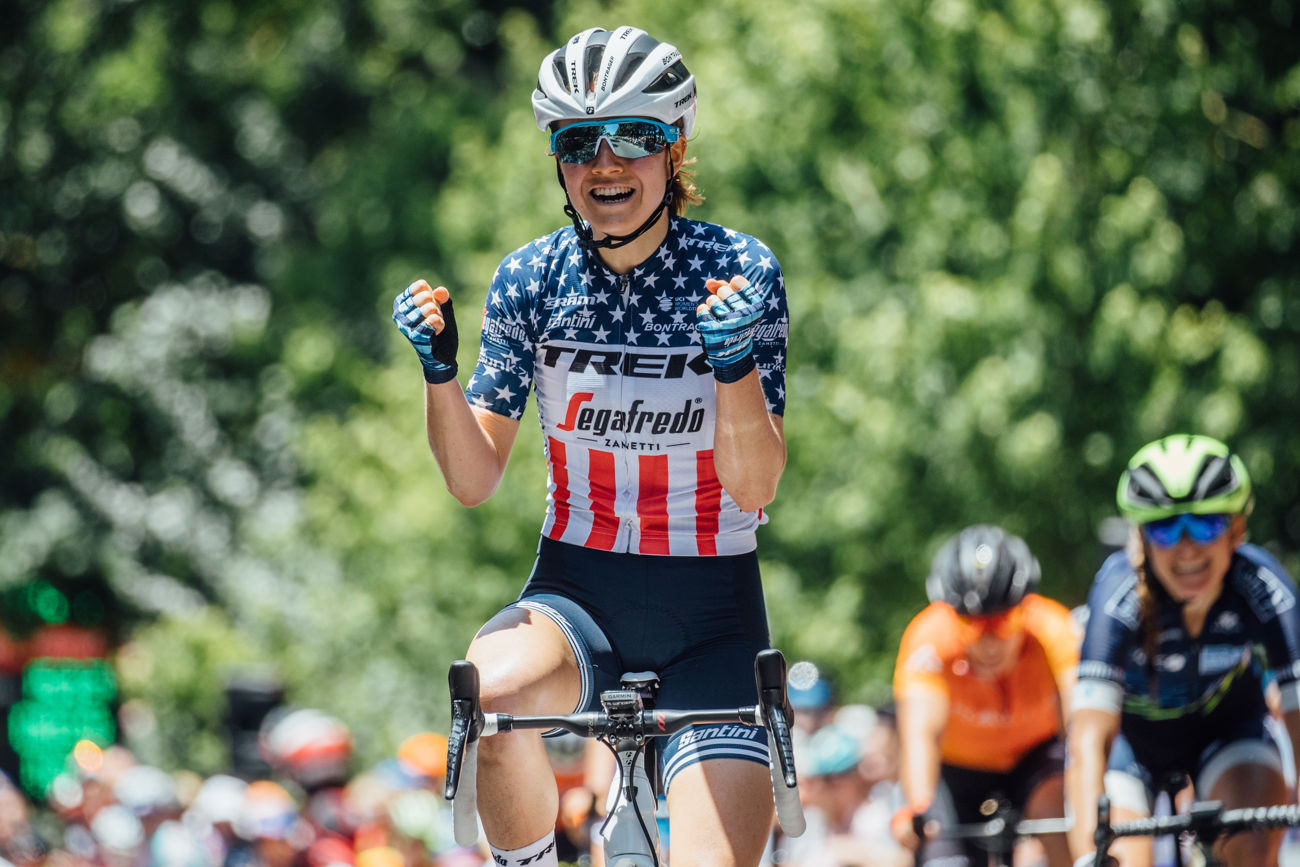 Ruth Winder wins Stage 3 of the Santos Women's Tour Down Under in 2020