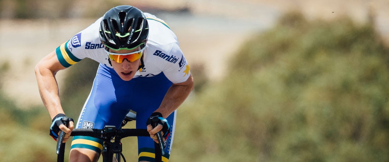 Jarrad Drizners at the 2020 Santos Tour Down Under