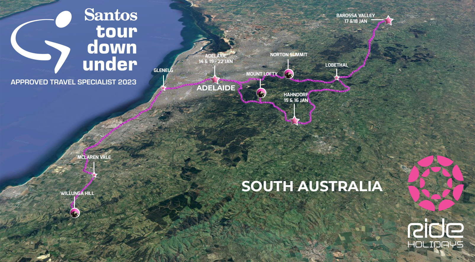 tour down under 2023 schedule