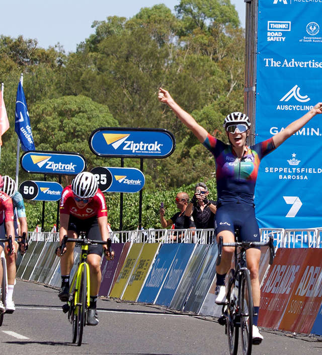 Mountain Bike star snags the Santos leader's jersey in epic first stage