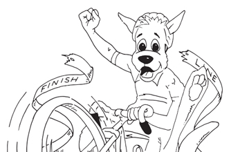 Kids Zone - Colour in Oppy - Tour Down Under