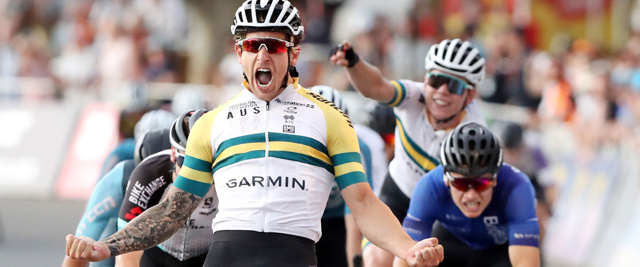 Sam Welsford winning Stage 4 of the 2021 Santos Festival of Cycling