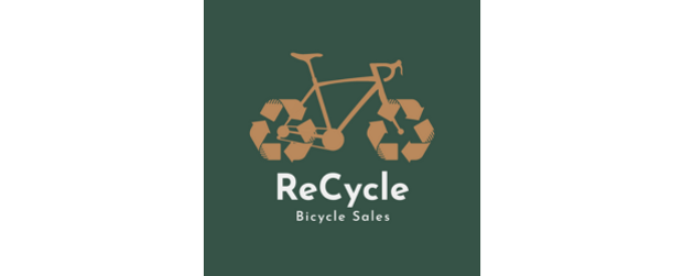 Recycle Bike Sales Logo