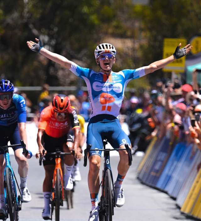 Onley climbs to victory at Willunga Hill